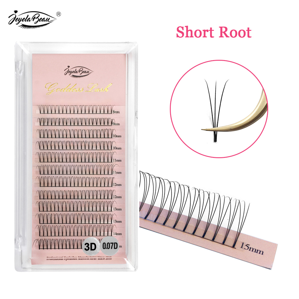 Eyelash Extension Human Hair - Deusa 3d pré-fabricado fã extensões de