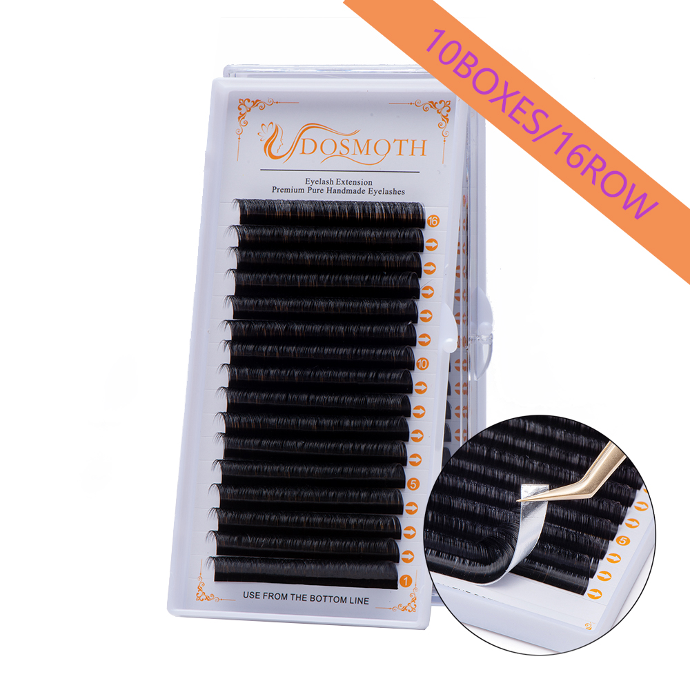 Eyelash Extension For Asian Eyes - DOSMOTH 10 caixas 16 linhas 7-16mm