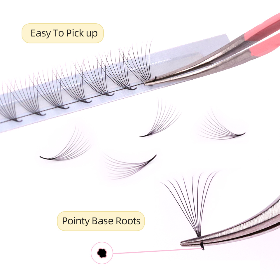 Fãs pré-fabricados de haste es - Eyelash Extension Russian avaliação e preço