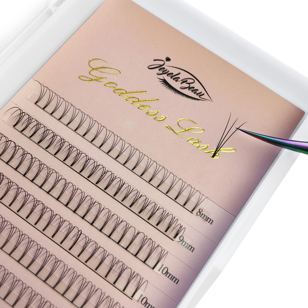 Deusa 3d pré-fabricado fã exte - Eyelash Extension Human Hair avaliação e preço